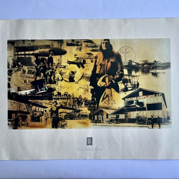 Boeing 75‎ Year Anniversary 1916 - 1991 Poster Collection Set of 4 - Picture 7 of 10